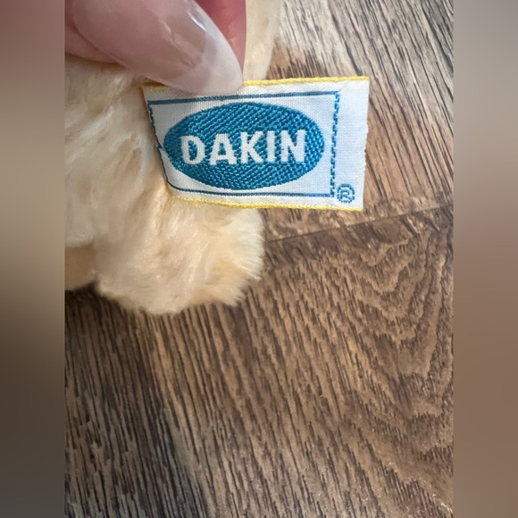 Vintage 1983 Dakin Blue Corduroy Bunny Rabbit Plush Easter Stuffed Animal NWT - Picture 4 of 6